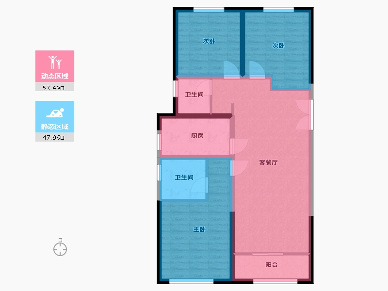 河北省-保定市-应用于-91.00-户型库-动静分区