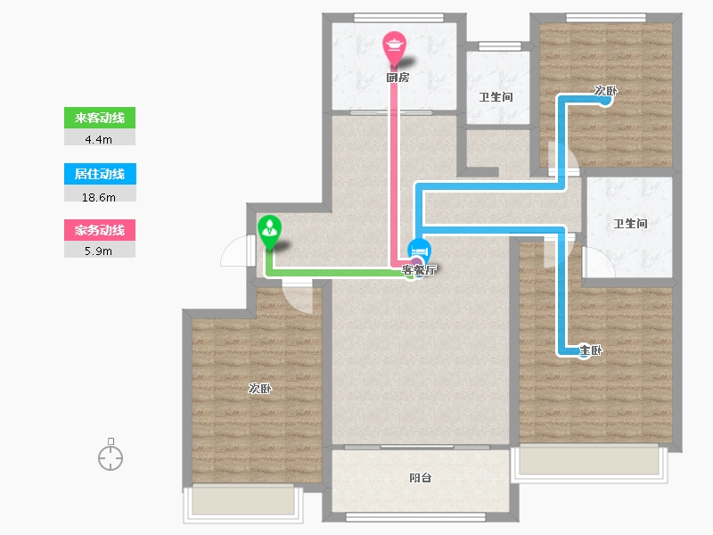 山东省-菏泽市-印象郓州-128.00-户型库-动静线