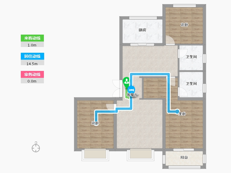 山西省-吕梁市-华星源-113.00-户型库-动静线