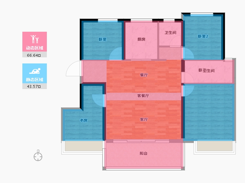 浙江省-湖州市-中南君启-99.76-户型库-动静分区