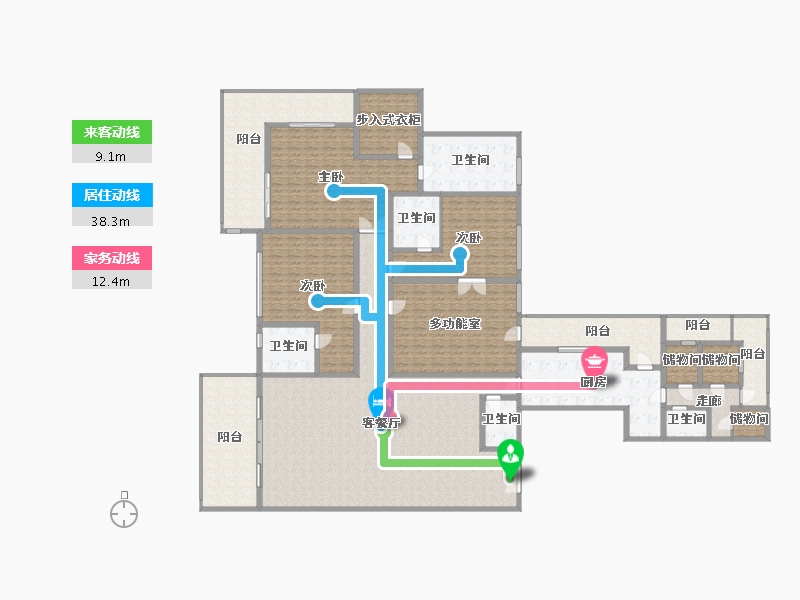 上海-上海市-汤臣一品-400.00-户型库-动静线