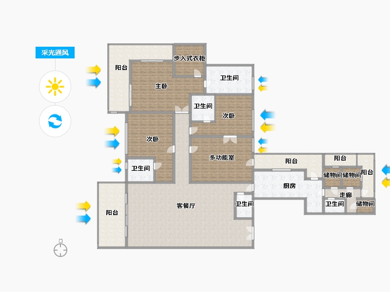 上海-上海市-汤臣一品-400.00-户型库-采光通风