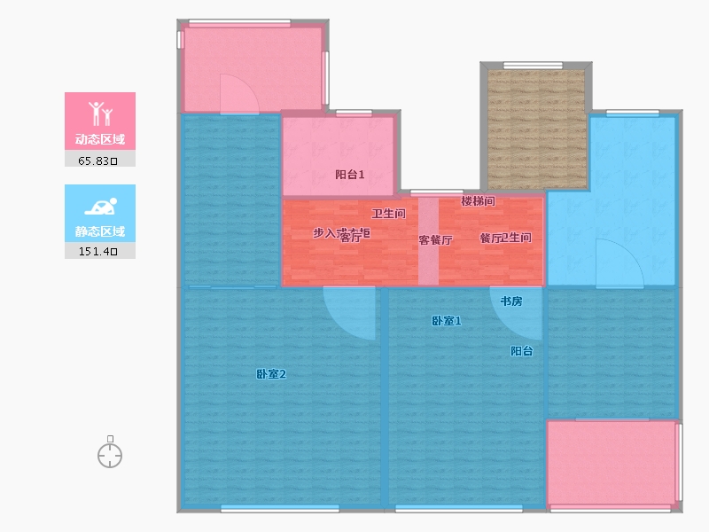 浙江省-湖州市-安吉新城凤凰里-216.00-户型库-动静分区