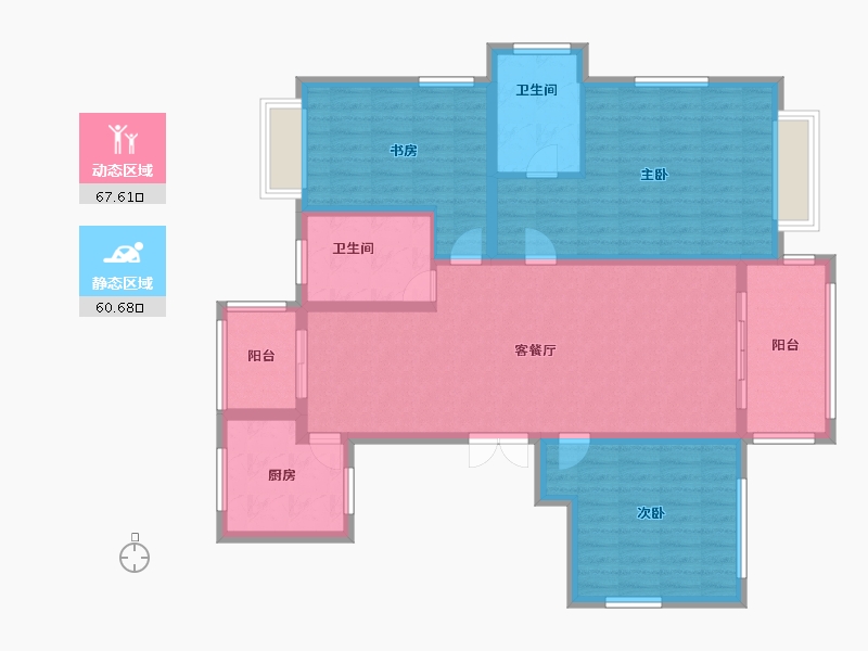 江苏省-宿迁市-乐府兰庭书香苑-商业综合楼-115.02-户型库-动静分区