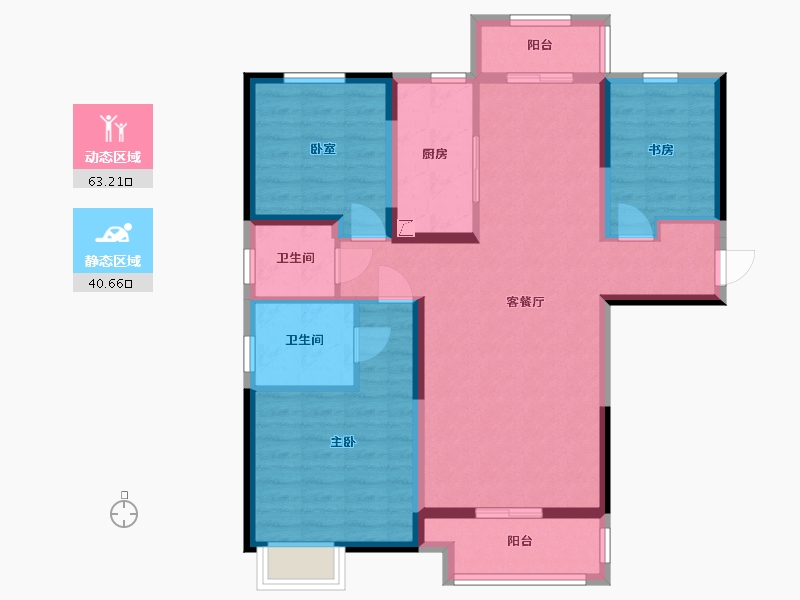 河南省-新乡市-民安平和府-113.00-户型库-动静分区