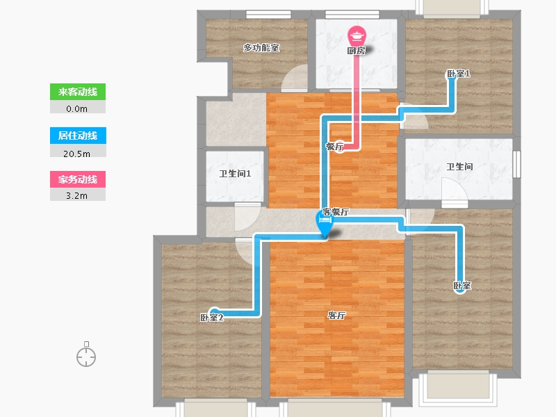 吉林省-吉林市-金澜·丽江府-98.22-户型库-动静线