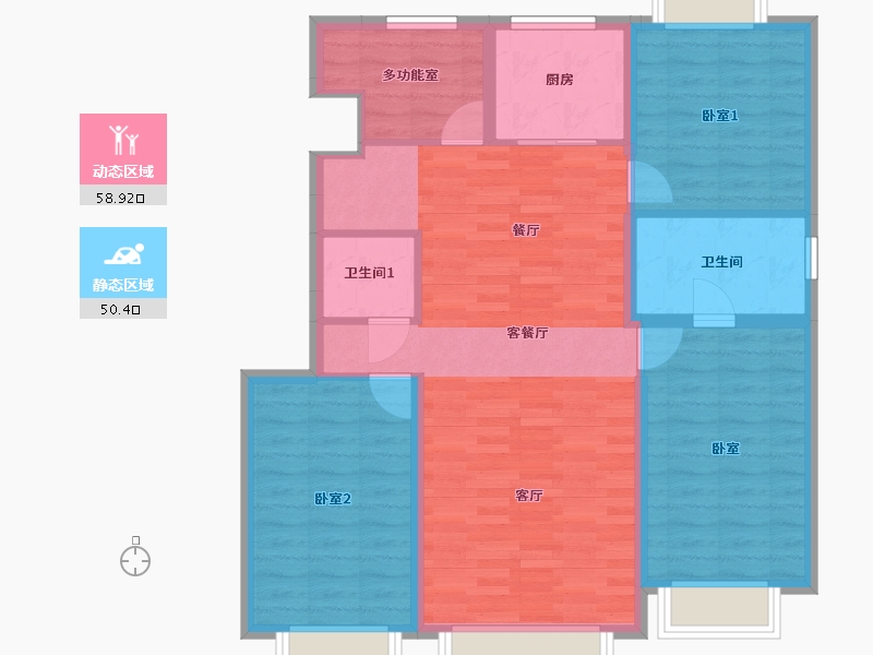 吉林省-吉林市-金澜·丽江府-98.22-户型库-动静分区