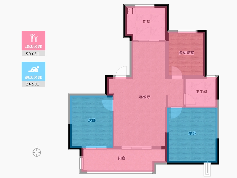 安徽省-合肥市-金隅金成府-75.00-户型库-动静分区