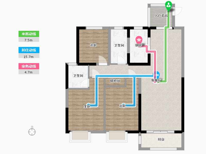 江苏省-南通市-龙游湖壹号-99.28-户型库-动静线