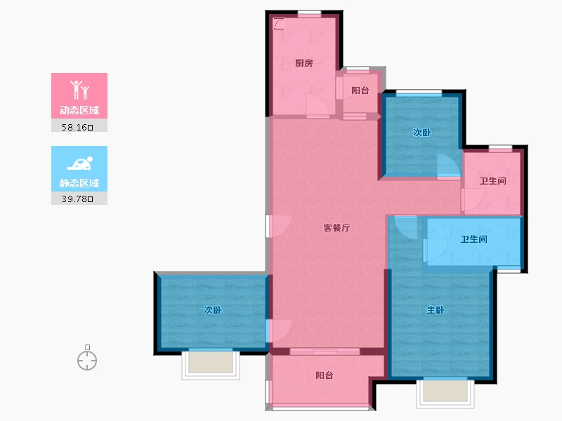 山西省-大同市-恒大悦府-97.48-户型库-动静分区