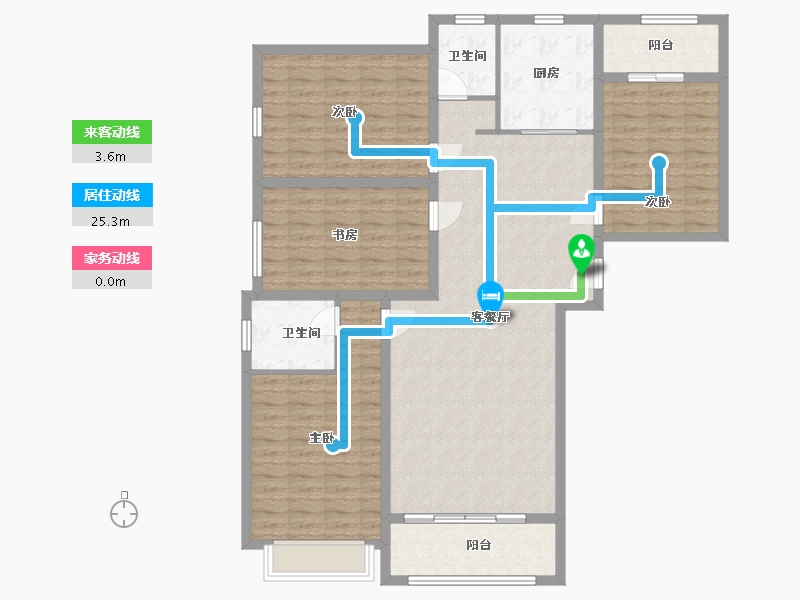 河南省-新乡市-中央王府-130.00-户型库-动静线