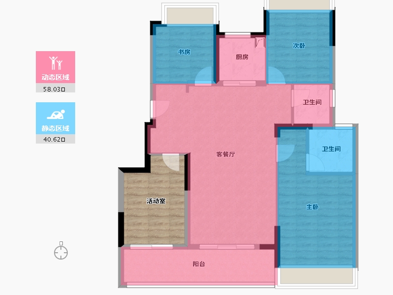 江苏省-苏州市-悦园-118.00-户型库-动静分区