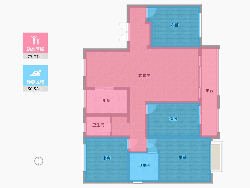 山东省-东营市-海通桂园-146.00-户型库-动静分区