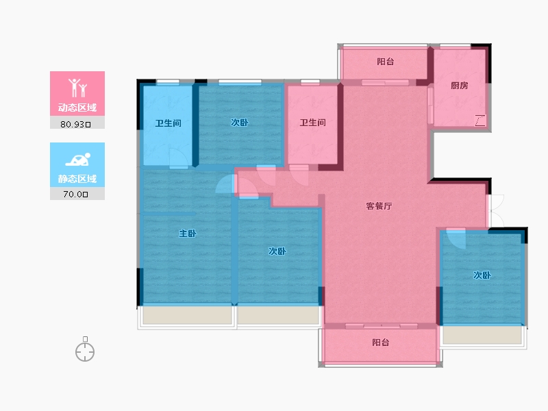 河南省-三门峡市-建业城-135.00-户型库-动静分区