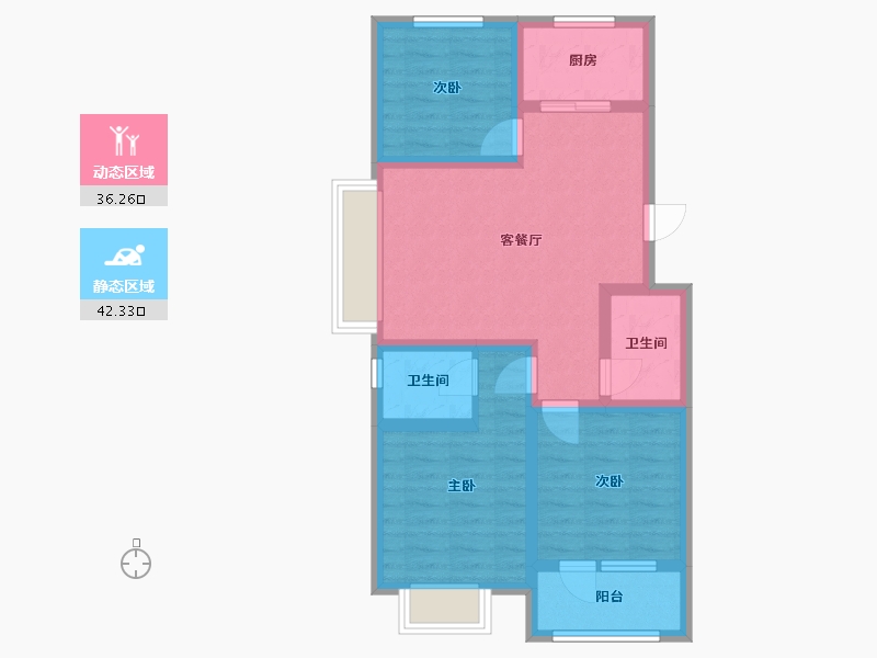 河北省-衡水市-星河湾花园-79.00-户型库-动静分区