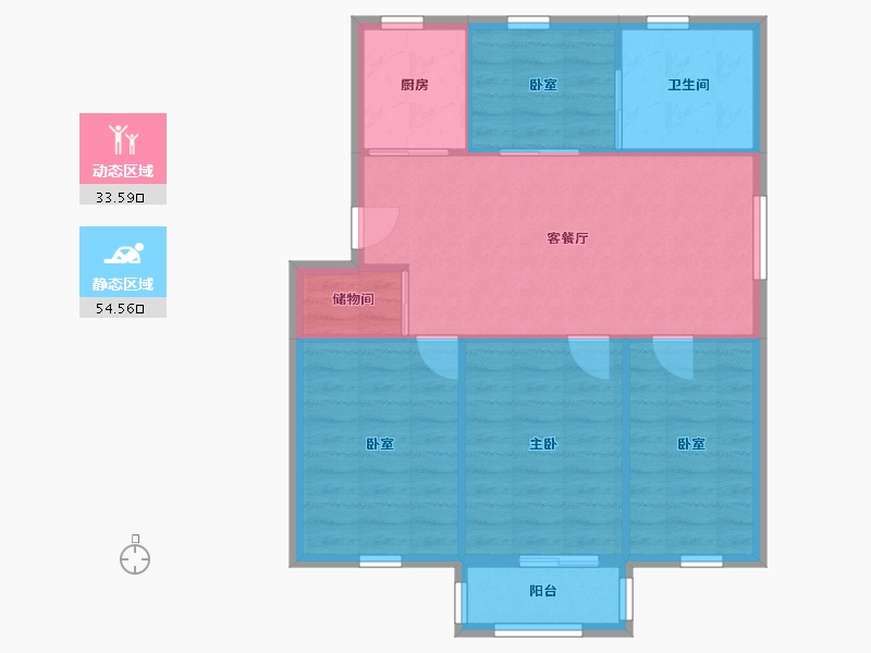 上海-上海市-贝港-88.20-户型库-动静分区