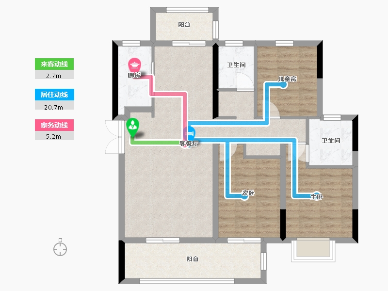 河南省-开封市-亚新郑开橄榄城八期-97.00-户型库-动静线