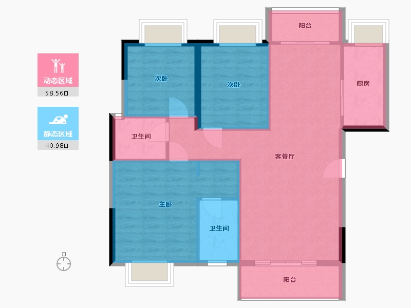 湖南省-衡阳市-英伦首府-120.00-户型库-动静分区