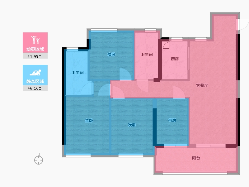 福建省-福州市-国贸学原-88.00-户型库-动静分区