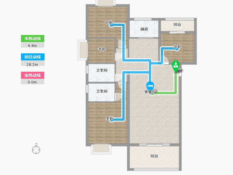 福建省-泉州市-莲花凤凰郡-128.00-户型库-动静线