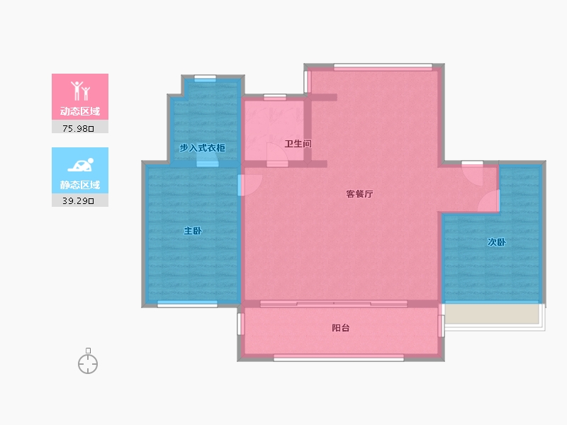 江苏省-无锡市-海澜花园-102.00-户型库-动静分区