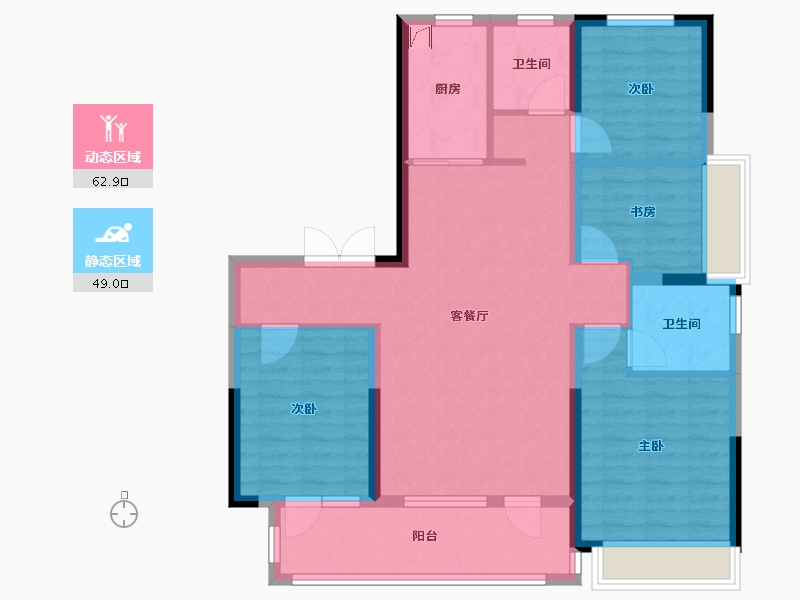 山东省-临沂市-明月郡-100.00-户型库-动静分区