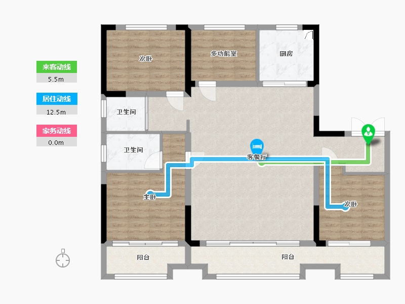 河北省-沧州市-狮城福第-150.00-户型库-动静线