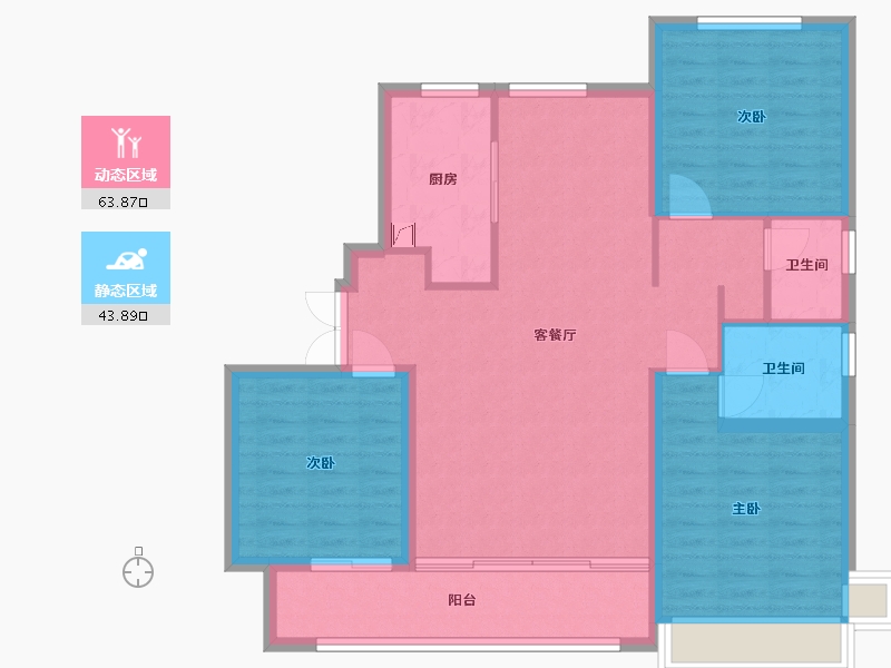 河北省-沧州市-荣盛华府-140.00-户型库-动静分区