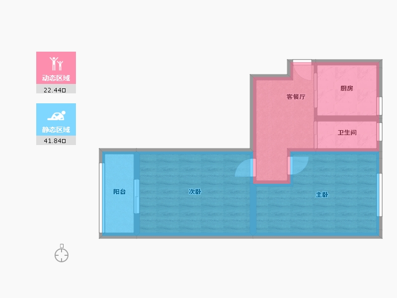 江苏省-无锡市-西新居委小区-60.00-户型库-动静分区