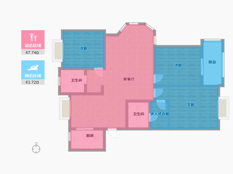 山东省-济南市-东岸嘉园-116.53-户型库-动静分区