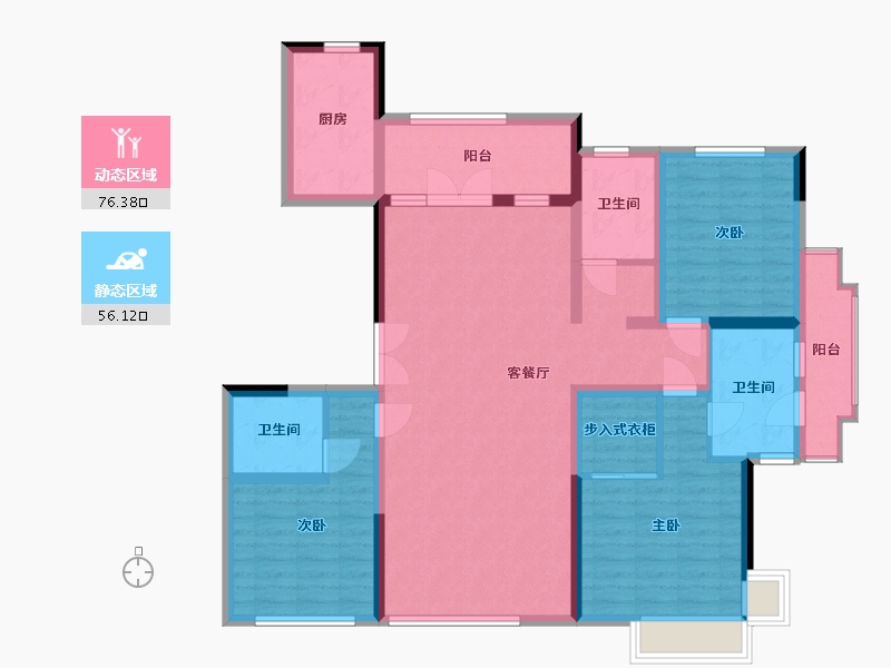 河南省-新乡市-紫云府-122.30-户型库-动静分区