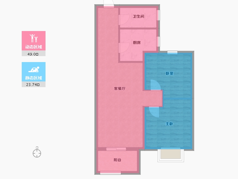 江苏省-徐州市-千禧城-65.00-户型库-动静分区