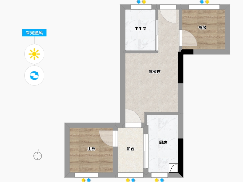 广东省-深圳市-南油生活区-A区-31.00-户型库-采光通风