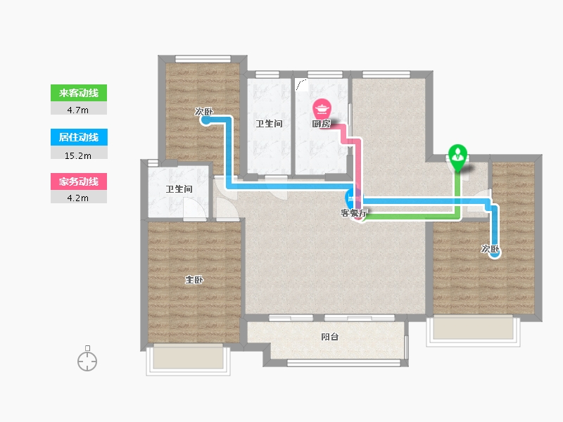 江苏省-连云港市-金辉·优步花园-100.00-户型库-动静线