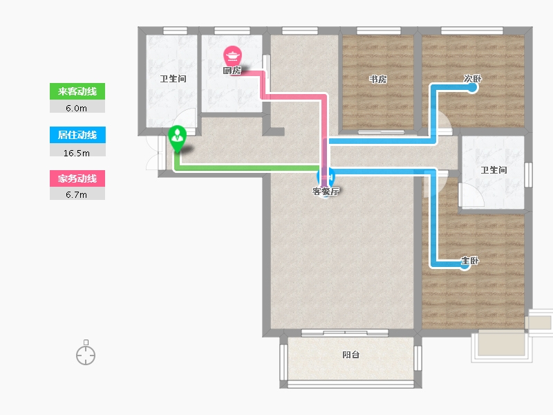 河北省-衡水市-世纪名郡-98.00-户型库-动静线