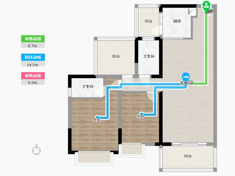 广西壮族自治区-玉林市-玉林奥园康城-88.00-户型库-动静线