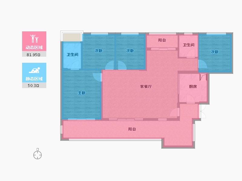 贵州省-铜仁市-多维国际-118.00-户型库-动静分区