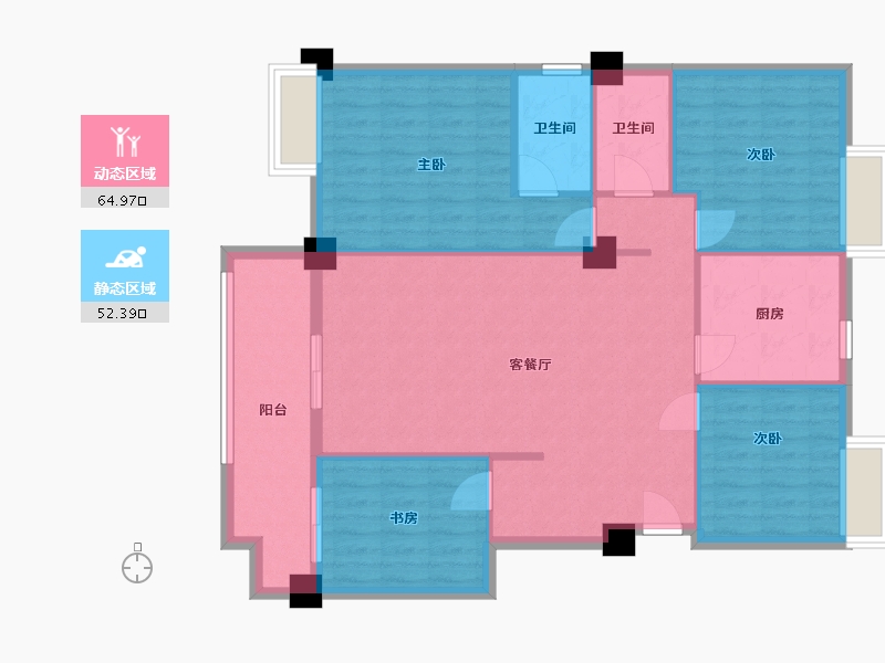 福建省-三明市-福源佳苑-110.00-户型库-动静分区