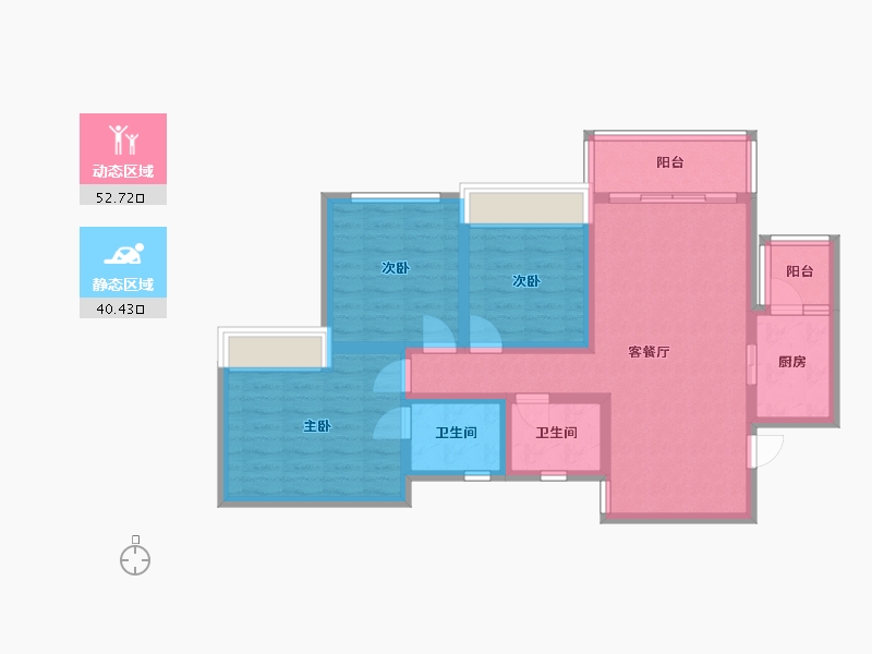 四川省-乐山市-棕榈银滩-94.00-户型库-动静分区