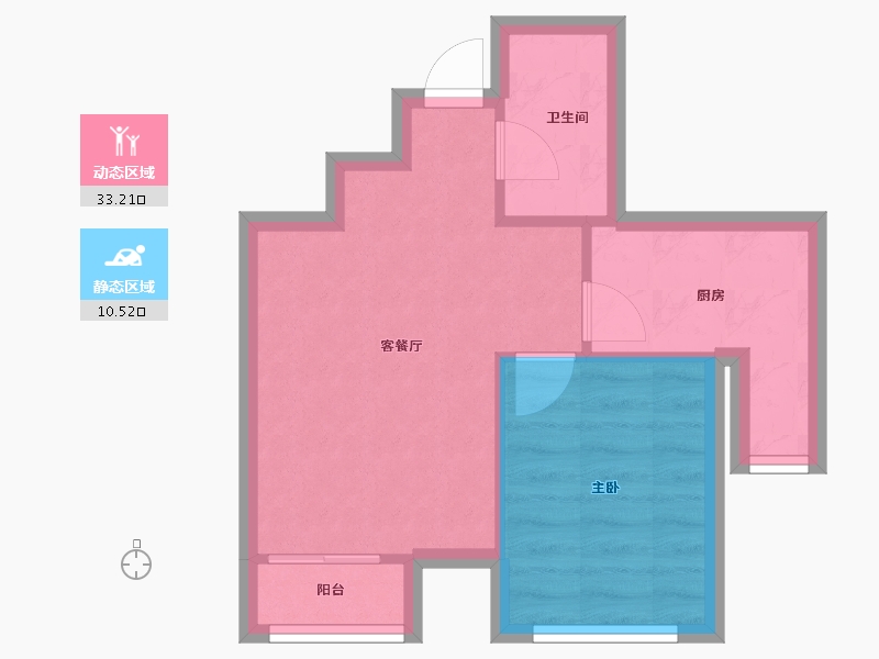 天津-天津市-畅悦华庭-48.58-户型库-动静分区