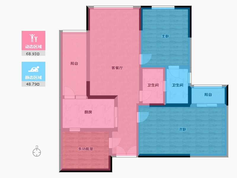 四川省-遂宁市-云辰国际-88.00-户型库-动静分区