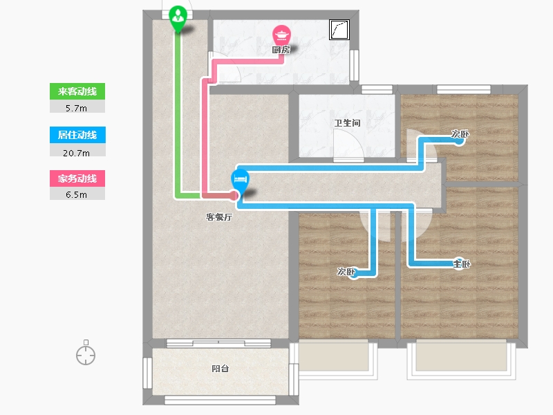 河南省-周口市-恒大名都-73.00-户型库-动静线