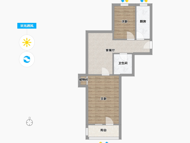 北京-北京市-南沙滩小区-49.40-户型库-采光通风