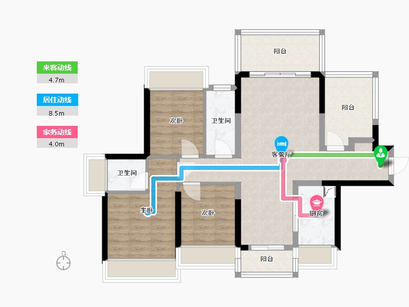 广东省-肇庆市-腾业·悦珑郡-99.00-户型库-动静线