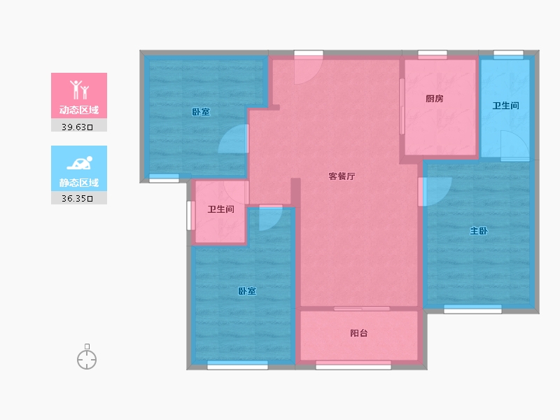 福建省-厦门市-中南九锦台-74.00-户型库-动静分区