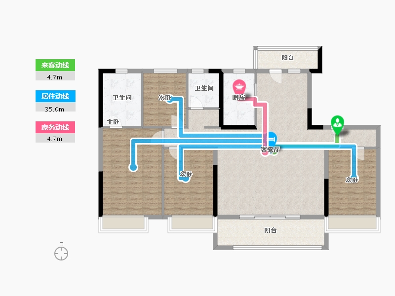 山东省-威海市-碧桂园翡翠郡-138.00-户型库-动静线