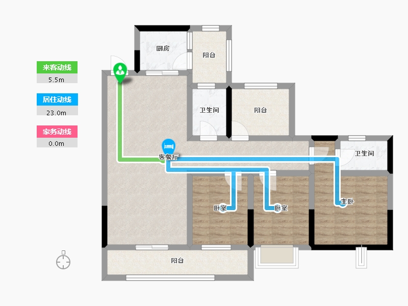 广西壮族自治区-梧州市-旺城首玺-123.00-户型库-动静线