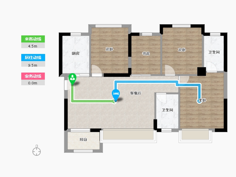 福建省-厦门市-万科金域缇香-92.00-户型库-动静线