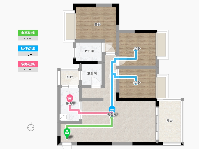 四川省-南充市-禾瑞源-74.00-户型库-动静线