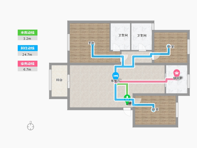 河北省-石家庄市-宏屹·上院-117.00-户型库-动静线